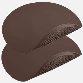Brown Silicone Microwave Mat 12 inch Extra Large Multi-Use Microwave Mat Heat Resistant Silicone Trivet Mat Pot Holders Hot Pads for Kitchen