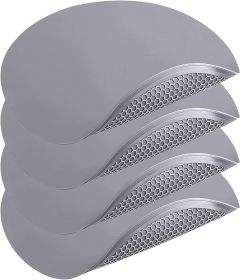 4 Pack 12 Inch Multi-Purpose Silicone Mat, As Drying Mat, Microwave Mat, Trivet, Pot Holder, Placemat, Utensils Rest
