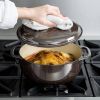 Round 6-Quart Black Enamel Cast Iron Dutch Oven with Lid