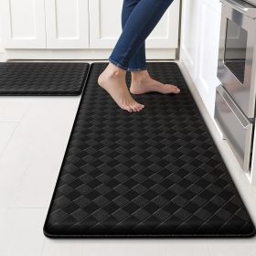 Kitchen Mats, 2PCS Kitchen Rugs, Cushioned Anti Fatigue Kitchen Mats for Floor, Non-Slip Standing Sink Mat