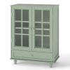 Prohibited Platform: TemuBuffet Cabinet with Glass Doors and Adjustable Shelves, Modern Storage Sideboard Cabine