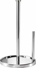 Paper Towel Holder Countertop, Standing Paper Roll Holder with Anti Slip Weighted Base, Stainless Steel Freestanding Paper Towel Holder for Kitch (Material: Metal)