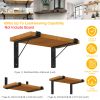 2Pack Wall Mounted Shelf Bracket Heavy Duty L-Shaped Metal Shelf Bracket Rack Support with Screws Set