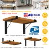 2Pack Wall Mounted Shelf Bracket Heavy Duty L-Shaped Metal Shelf Bracket Rack Support with Screws Set